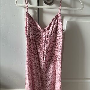 Brandy Melville Pink Floral Mini Dress